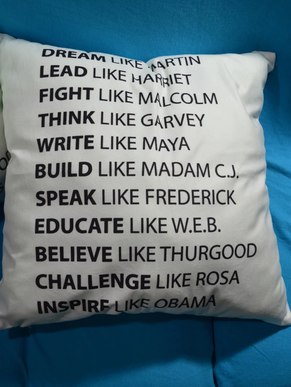 Black Historical Leaders Motivational Quotes Decor Pillow - Set Of 2